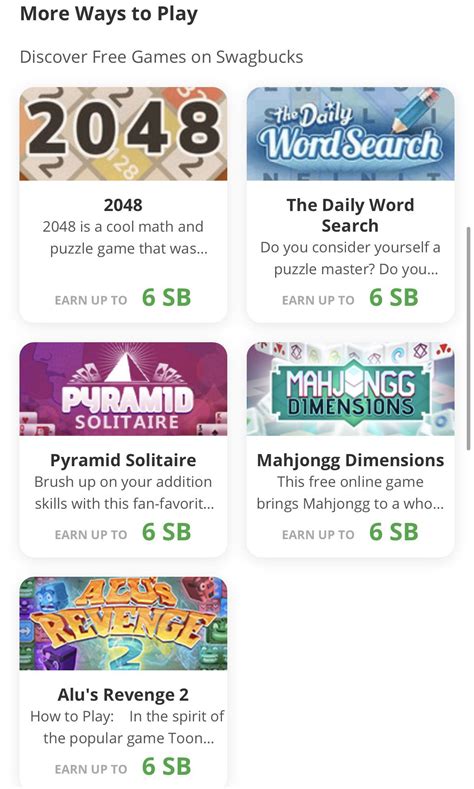 reddit swagbucks easy games